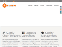 Tablet Screenshot of elsen-logistics.com